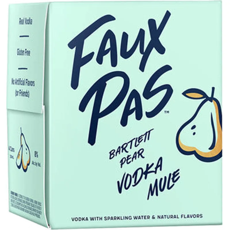Faux Pas Bartlett Pear Vodka Mule Box view 1