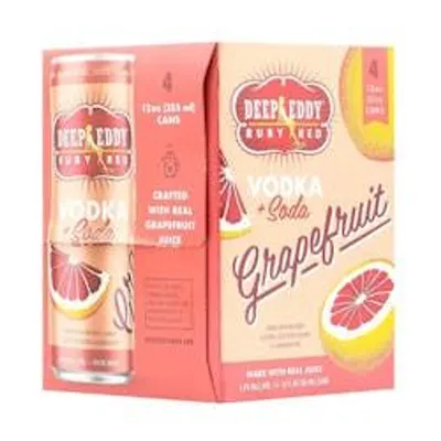 Deep Eddy Ruby Red Vodka Soda 12 oz can