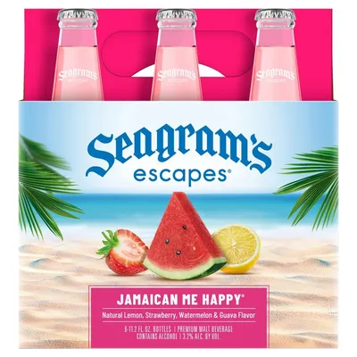 Seagram's Escapes Jamaican Me Happy 6 Pack 11.2 oz Bottles