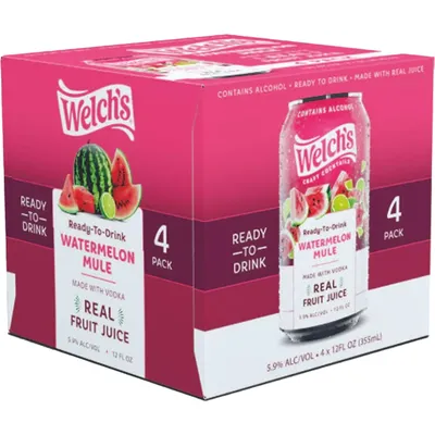 Welch's Watermelon Mule 4 Pack 4 Pack 8.4oz