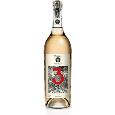 123 Organic Añejo Tequila (Tres) 750ml Bottle