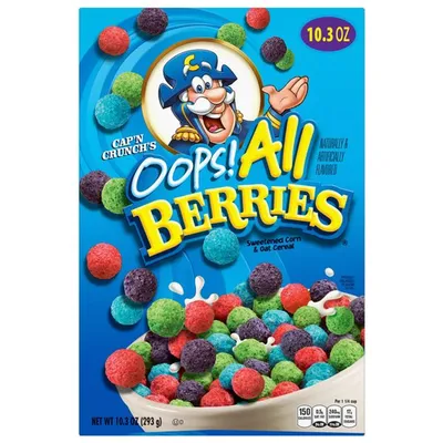 Cap'n Crunch Oops! All Berries Cereal 10.3 oz Box