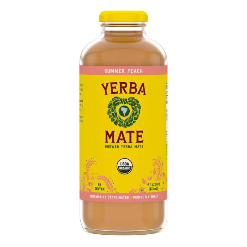 Guayaki Organic Yerba Mate Summer Peach view 1