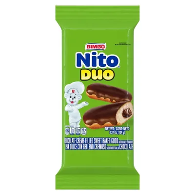 Bimbo Nito Duo Chocolate Creme-Filled Sweet Baked Good 4.37 oz Bag