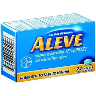 Aleve Naproxen Sodium Pain Reliever Caplets