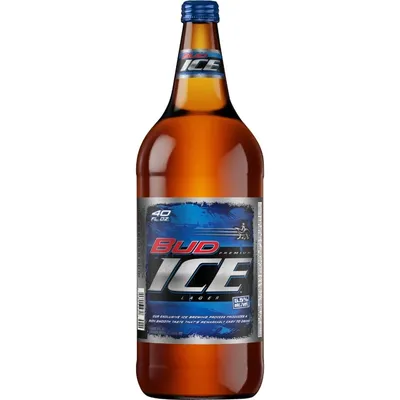 Bud Ice Premium Lager 40oz bottle