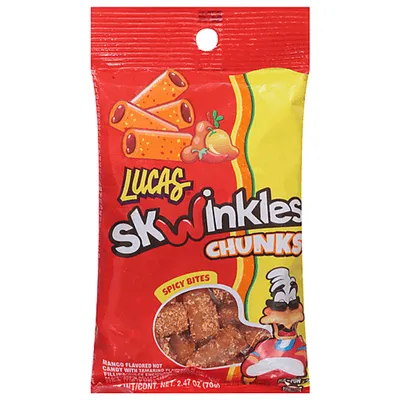 Lucas Skwinkles Chunks Candy 2.5 oz Bag