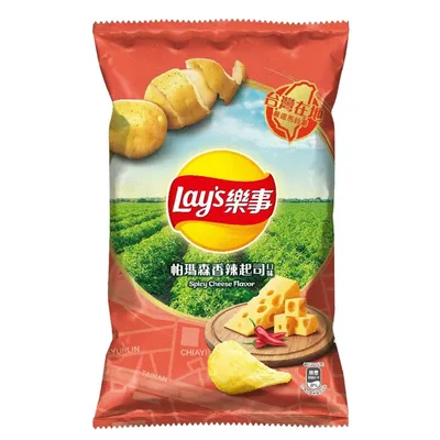 Lay's Spicy Cheese Flavor Potato Chips 2.1 oz Bag