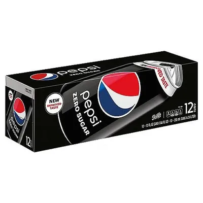 Pepsi Zero Sugar 12 Pack 144 oz Cans