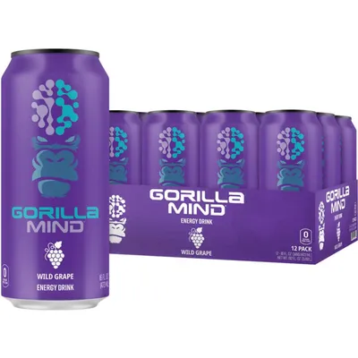 Gorilla Mind Black Cherry Vanilla 16 oz Can