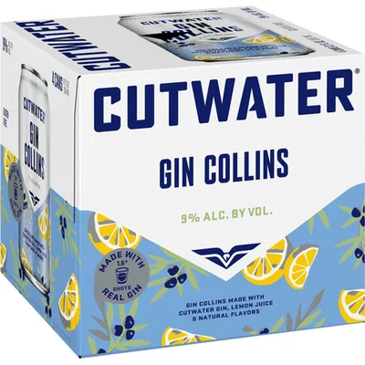 Cutwater Gin Collins 4 Pack 12 oz Cans