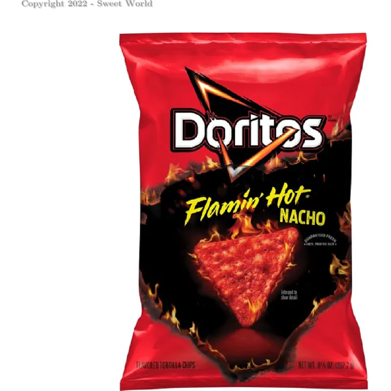 Doritos Flamin Hot Nacho Cheese Tortilla Chips view 1