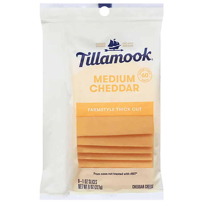 Tillamook Medium Cheddar Cheese Slices view 1