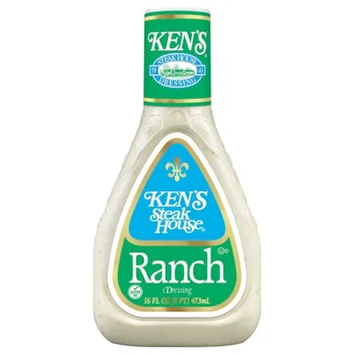 Ken's Steak House Ranch Dressing 16 oz Bottle