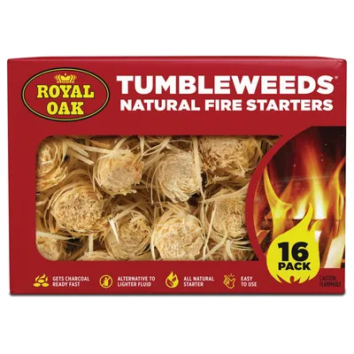 Royal Oak Tumbleweeds Natural Fire Starters 16 Pieces