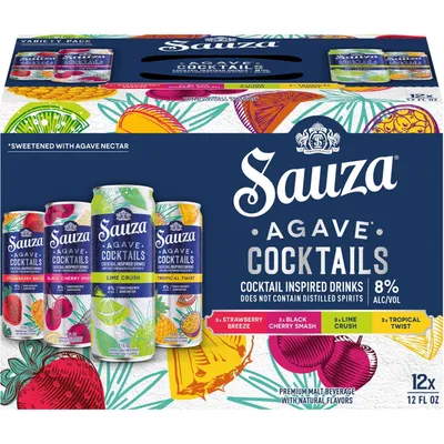 Sauza Agave Cocktails Variety Pack 12pk 12oz Cans
