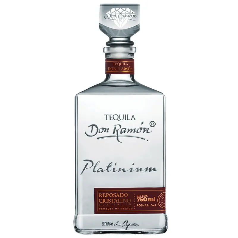 Don Ramon Platinum Reposado Cristalino Tequila view 1