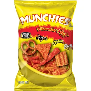 Munchies Flamin Hot Snack Mix Assorted Doritos Cheetos Sun Chips Rold Gold