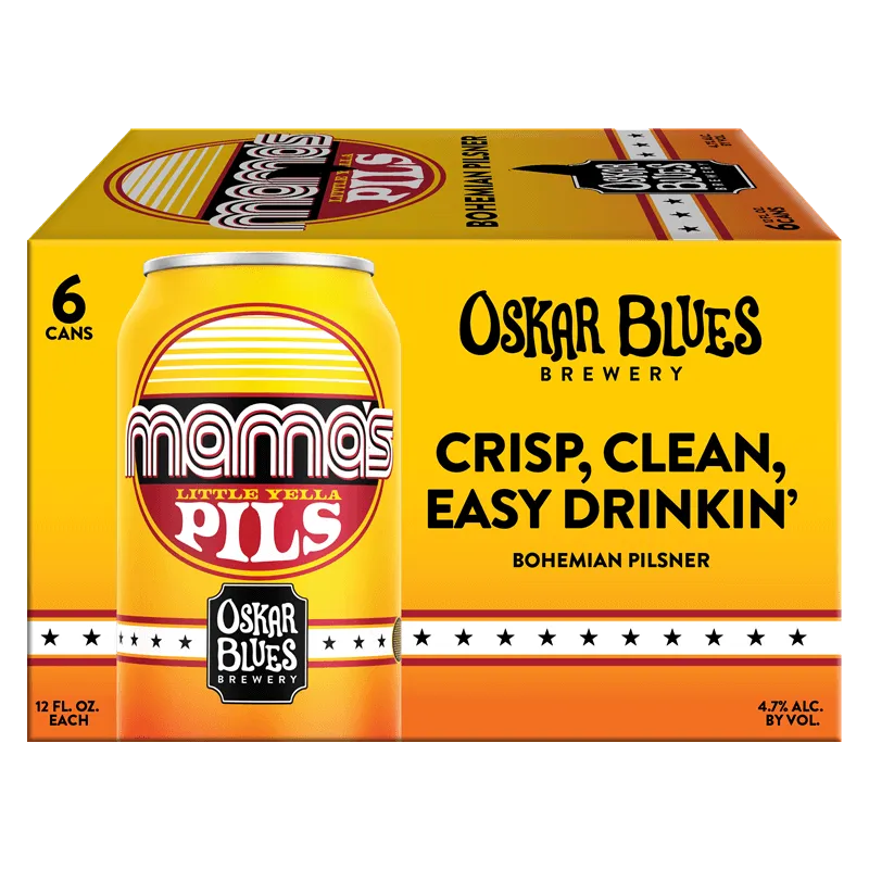 Oskar Blues Beer Mamas Little Yella Pils view 1