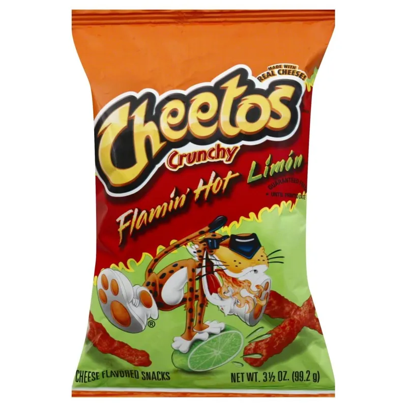 Cheetos Crunchy Flamin' Hot Limon Cheese Flavored Snacks view 1
