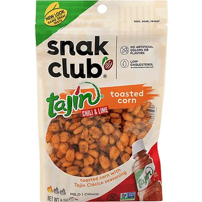 Snak Club Tajin Classico Toasted Corn 4oz Pouch