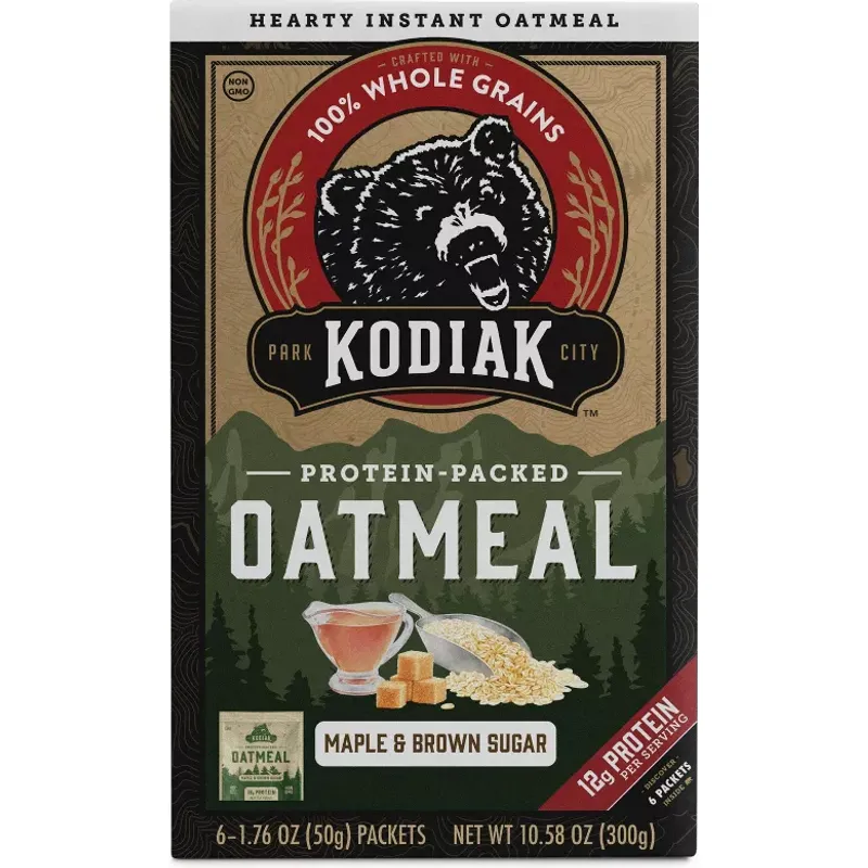 Kodiak Protein-packed Oatmeal Maple & Brown Sugar Box view 1