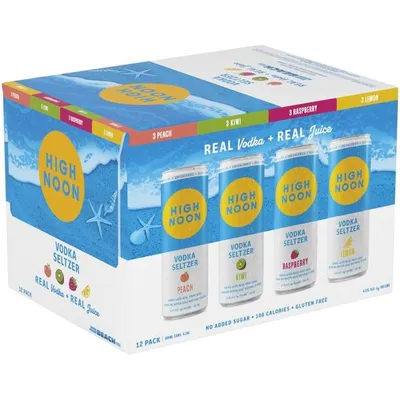 High Noon Vodka Hard Seltzer Beach Variety Pack 12pk 12oz Cans