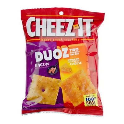 Cheez-It Duoz Bacon & Cheddar Baked Snack 4.3 oz Bag