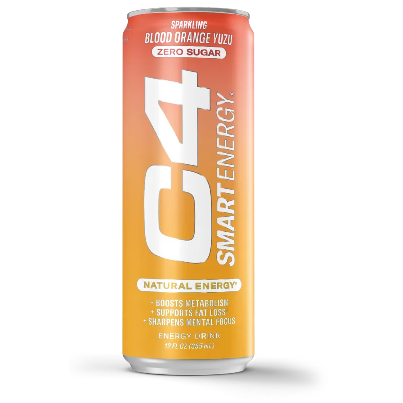 C4 Energy Drink, Sparkling Blood Orange Yuzu, Zero Sugar view 1