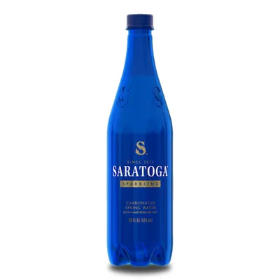Saratoga Sparkling Natural Spring Water 28 oz Bottle