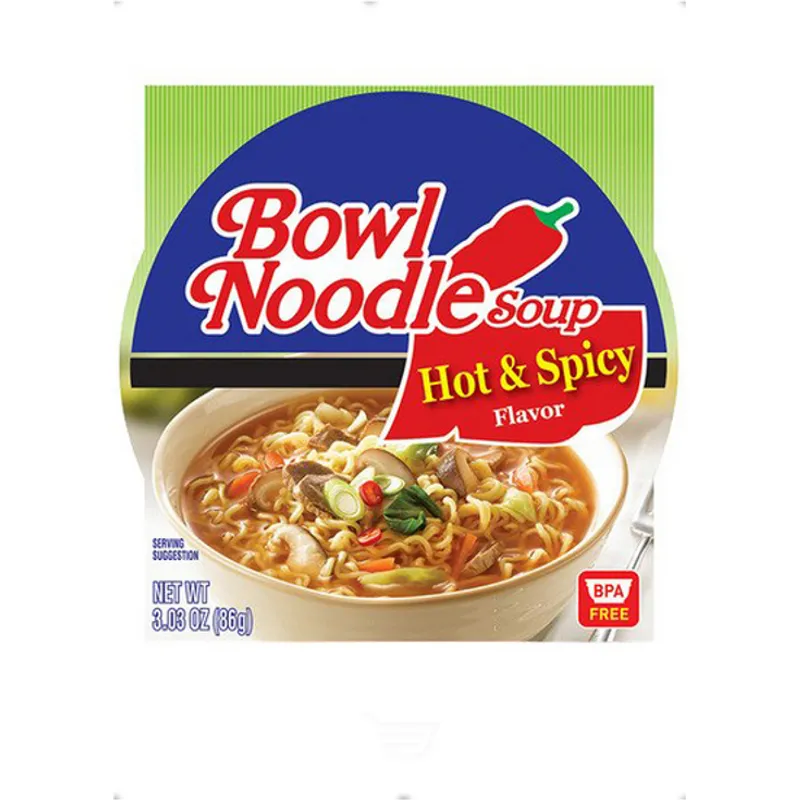 Nongshim Bowl Noodle Soup Hot & Spicy Box view 1