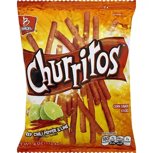 Barcel Churritos Corn Snack Sticks Fuego Hot Chili Pepper & Lime