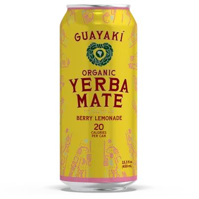 Guayaki Yerba Mate Organic Berry Lemonade Can