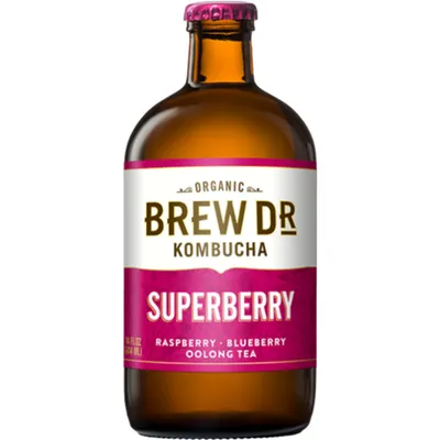 Brew Dr. Superberry Kombucha 14oz Bottle