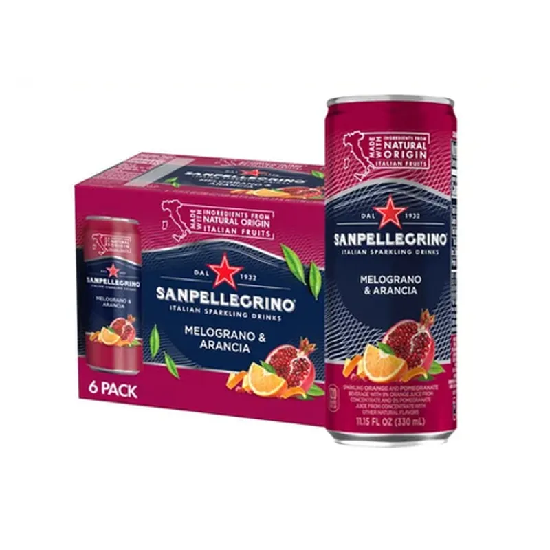 Sanpellegrino Pomegranate & Orange view 1