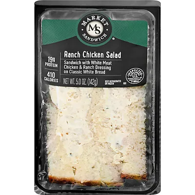 Market Sandwich Ranch Chicken Salad Sandwich 5oz Unit
