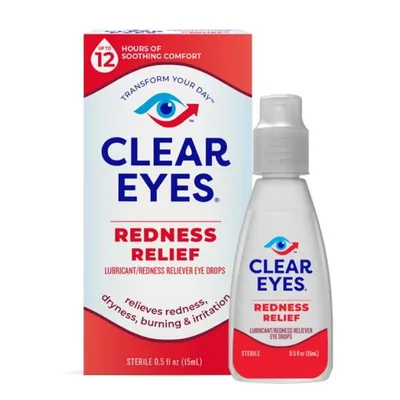 Clear Eyes Redness Relief Eye Drops 0.5 oz Bottle