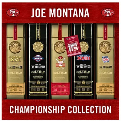 Gold Bar Whiskey Joe Montana Championship Collection 5 Pack 750ml