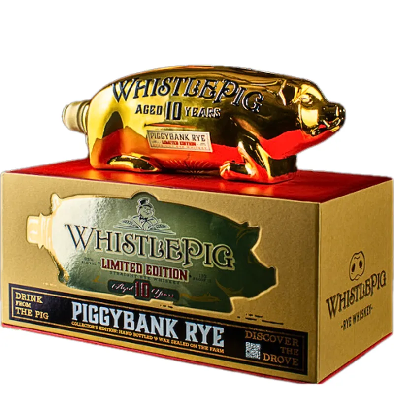 WhistlePig PiggyBank 10 Year Rye Whiskey view 1