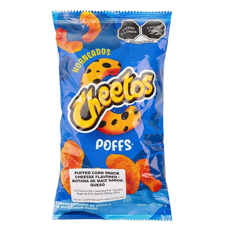 Sabritas Cheetos Poffs Horneados Corn Snack Bag view 1