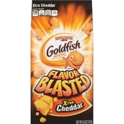 Pepperidge Farm Goldfish Flavor Blasted  Baked Snack Crackers Xtra Cheddar 6.6 oz Bag