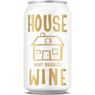 House Wine Brut Bubbles Champagne Blend Sparkling Wine Aluminium