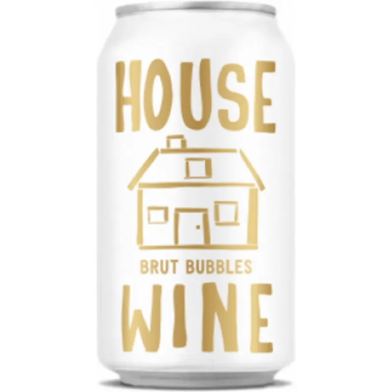 House Wine Brut Bubbles Champagne Blend Sparkling Wine Aluminium view 1