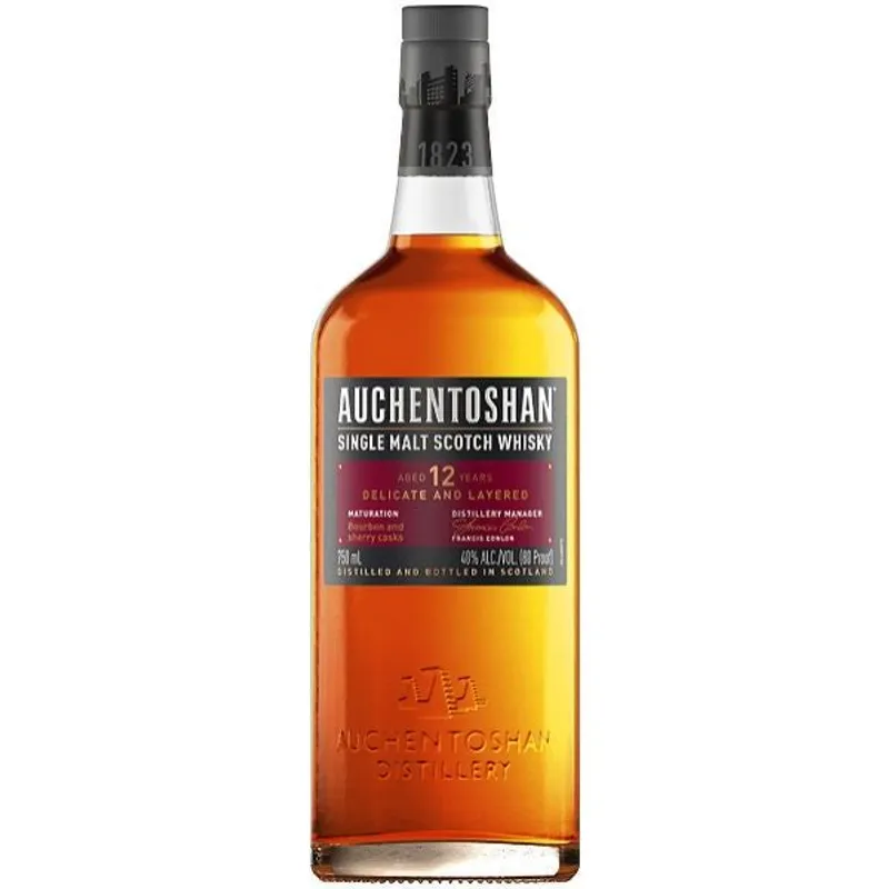 Auchentoshan 12 Year Old Lowland Single Malt Scotch Whisky view 1