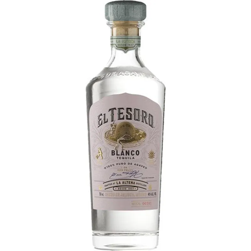 El Tesoro De Don Felipe Platinum Blanco Tequila view 1