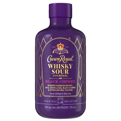 Crown Royal Black Cherry Whisky Sour 375ml