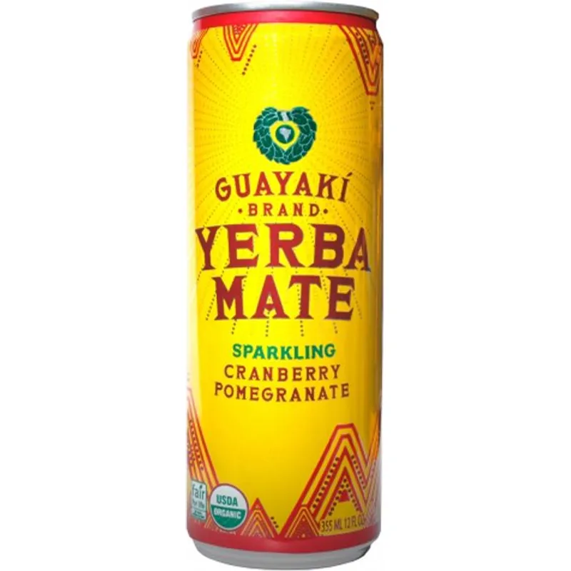 Guayaki Yerba Mate Sparkling Cranberry Pomegranate view 1