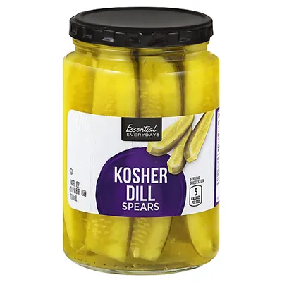 Essential Everyday Kosher Dill Spears 24 oz Jar