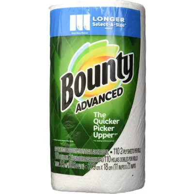 Bounty Advanced Paper Towel 2 Ply Single Roll