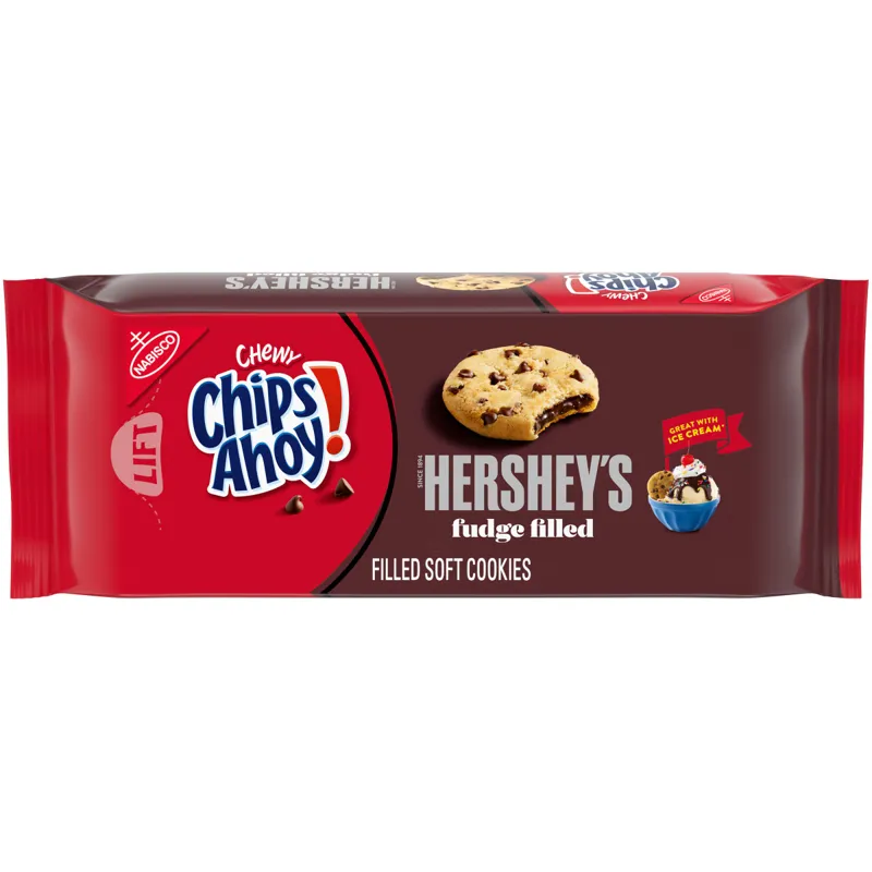 Nabisco Chewy Chips Ahoy Hershey's Fudge Filled Cookies view 1